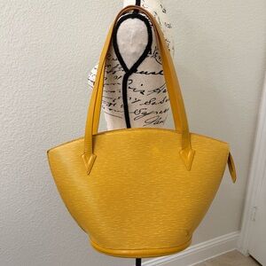 Louis Vuitton Saint Jacques GM Epi yellow with COA
